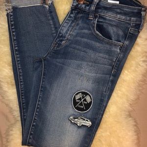 Edgy Patch Jeans